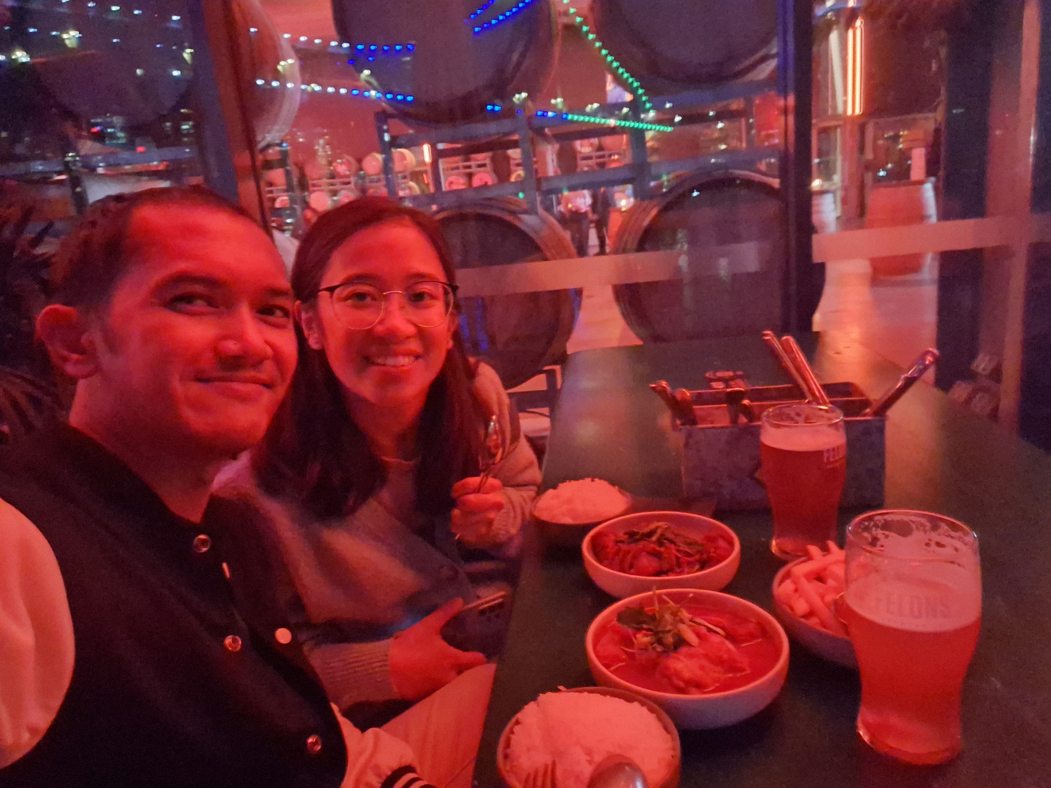 Dinner and beers